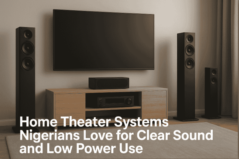 Photo of LG Home Theater Systems Nigerians in a Nigerian Sitting Room.